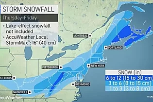 Get the shovels ready for some snow Friday morning
